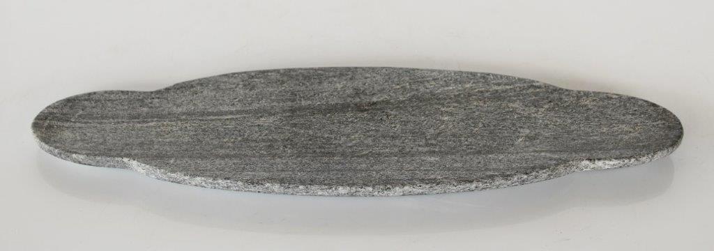 Grey Shaped Speckled Marble Tray